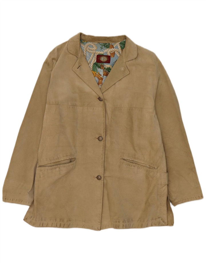 Nazareno Gabrielli Dame Oversized ruskindsfrakke IT 40 Small Beige