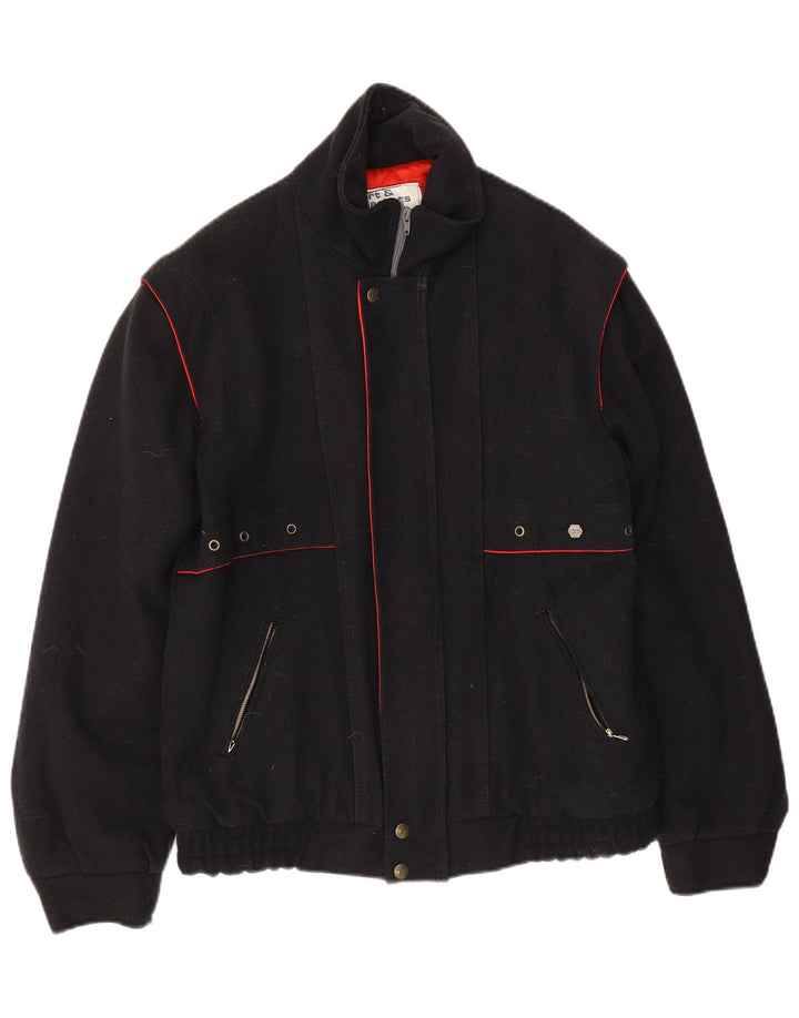 Polbot Herre Bomber Windbreaker Jacket IT 52 XL Navy Blue