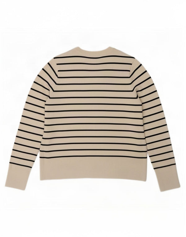 Zara Dametrøjetrøje med rund hals DK 10 Small Beige Viscose