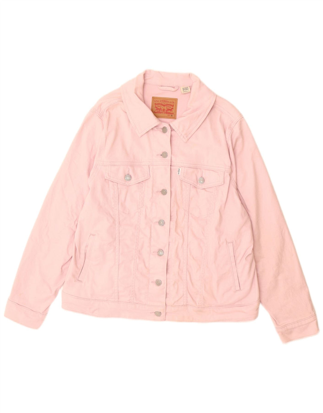 Levi's Dame denimjakke UK 18 XL Pink Bomuld
