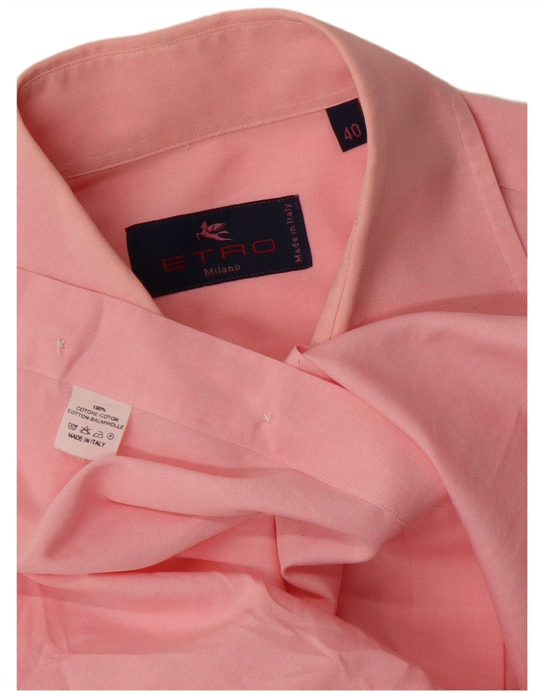 Etro Herre Milano skjorte str. 40 Medium Pink Bomuld