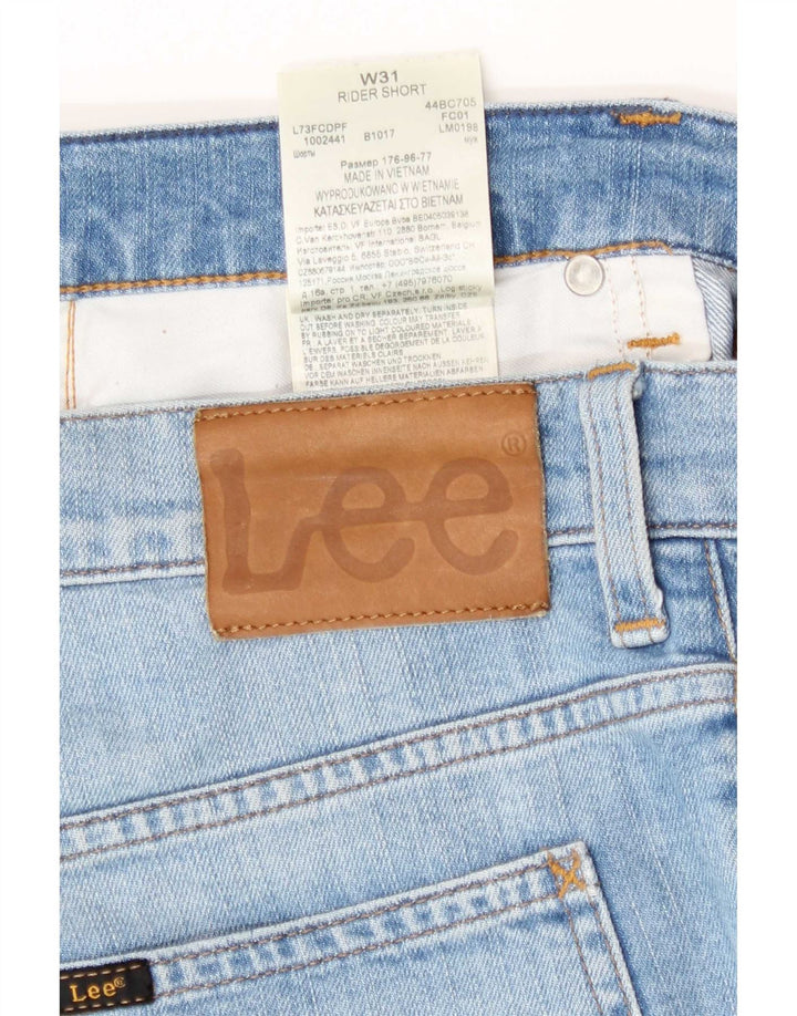 Lee Herre Rider Denim Shorts W31 Medium Blue Bomuld