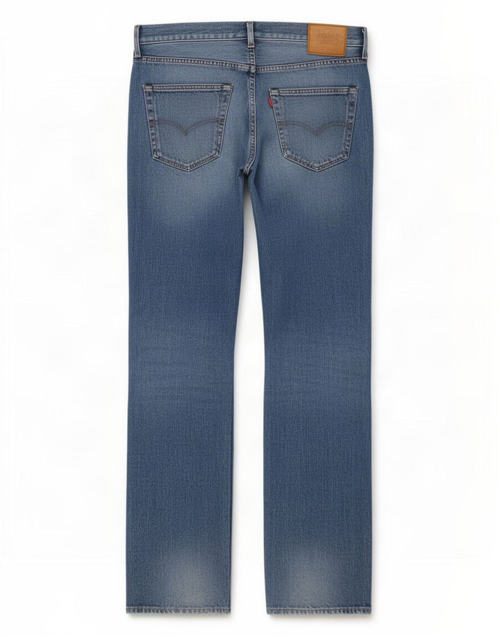 Levi's Straight Jeans til mænd W33 L32 blå bomuld