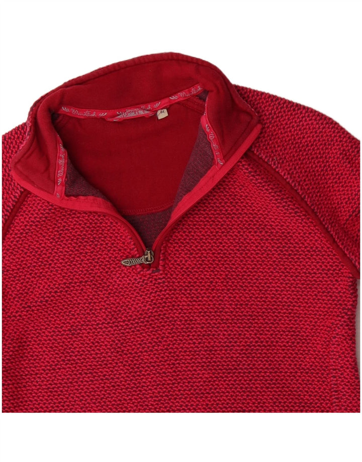 WEIRD FISH Sweatshirt med lynlås til kvinder DK 12 Medium Rød