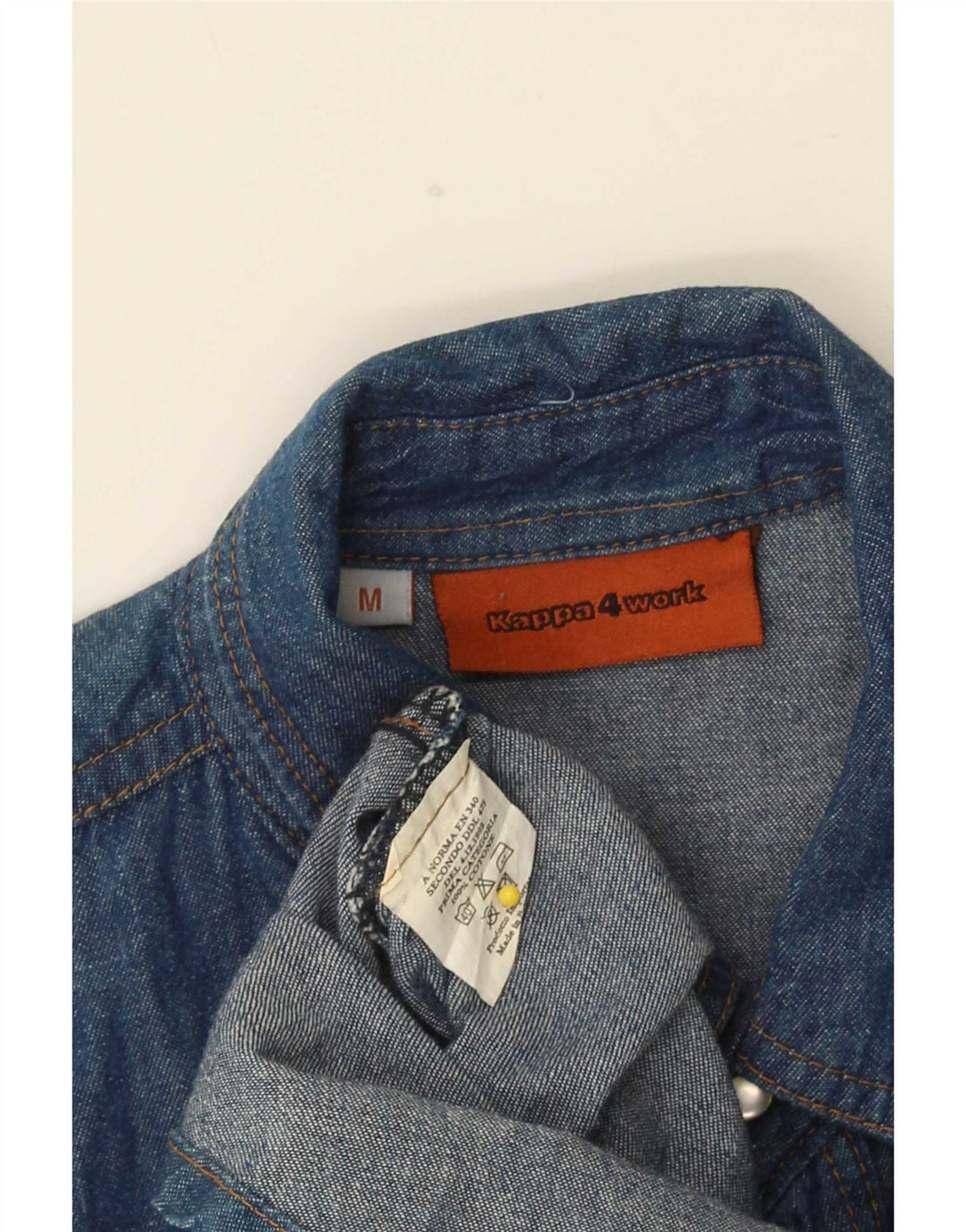 Kappa denimskjorte til mænd Medium marineblå bomuld