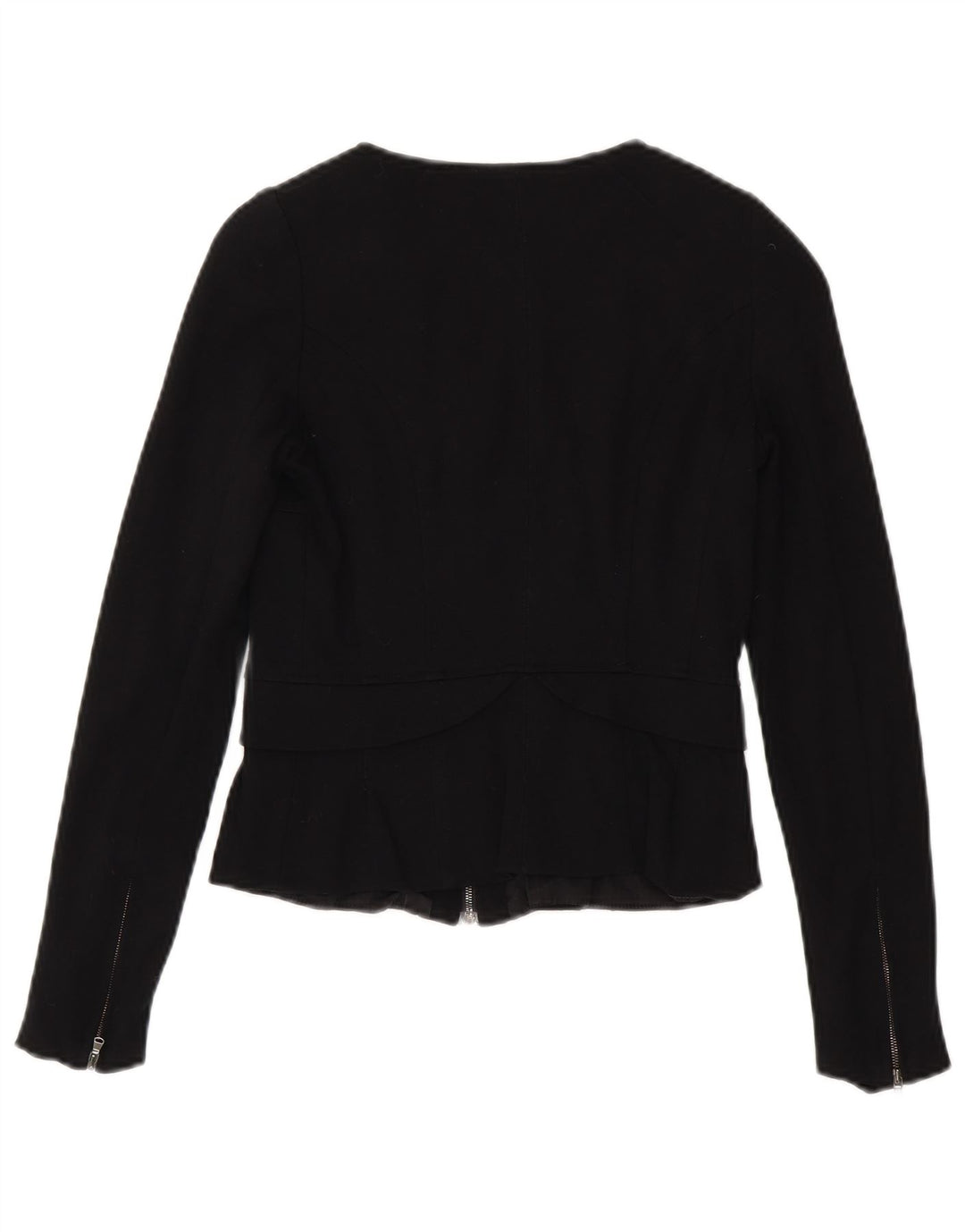 Max & Co. Dame Blazerjakke med fuld lynlås UK 8 Small Black Viscose