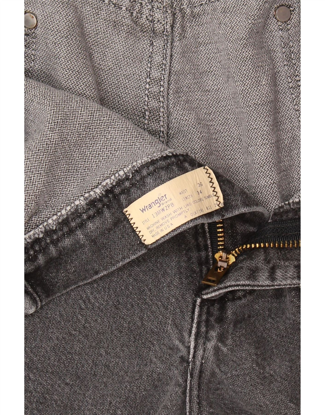 Wrangler Straight Jeans til mænd W36 L34 Grå