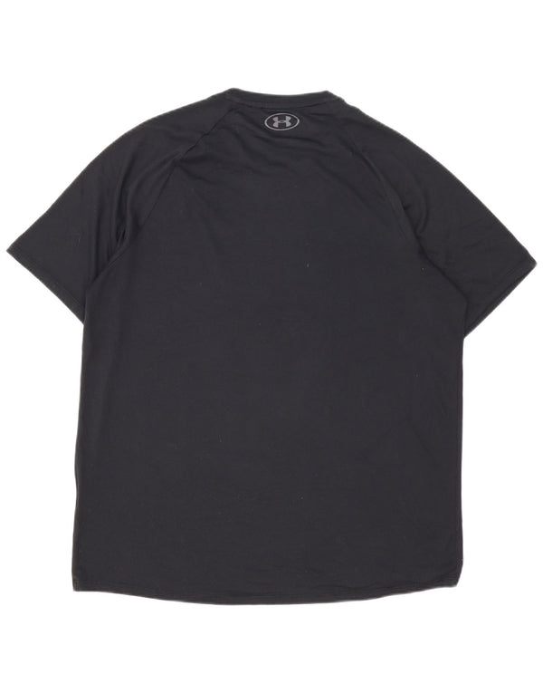 Under Armour Mens Heat Gear T-Shirt Top Large Black