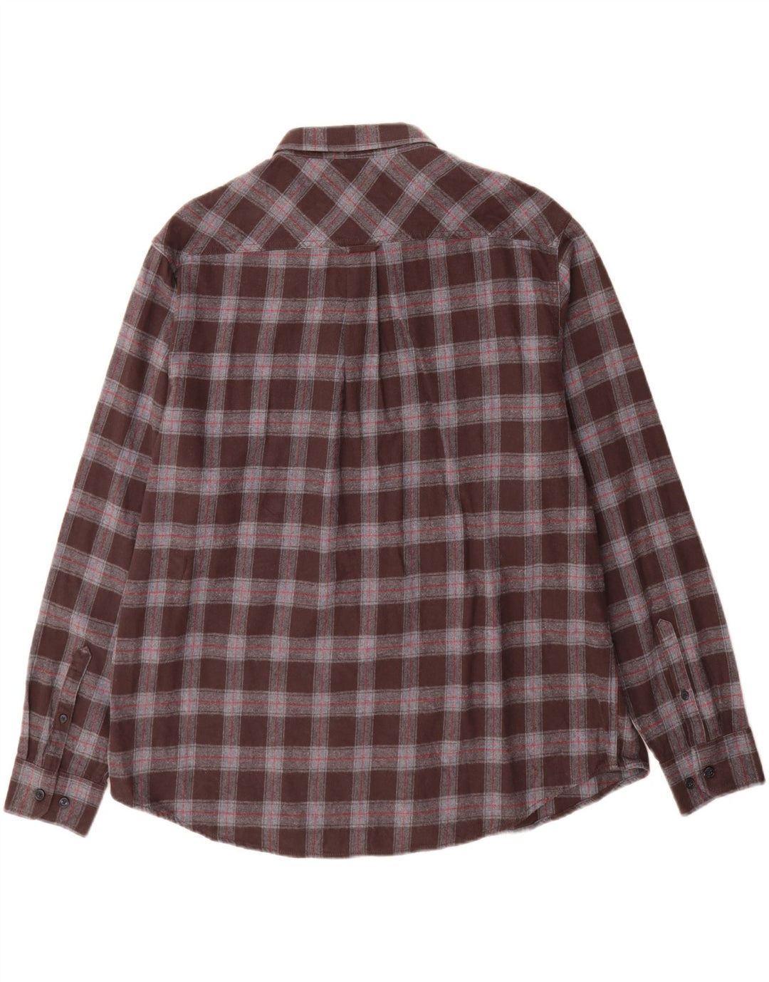 James Pringle herre flannelskjorte 2XL brun ternet bomuld