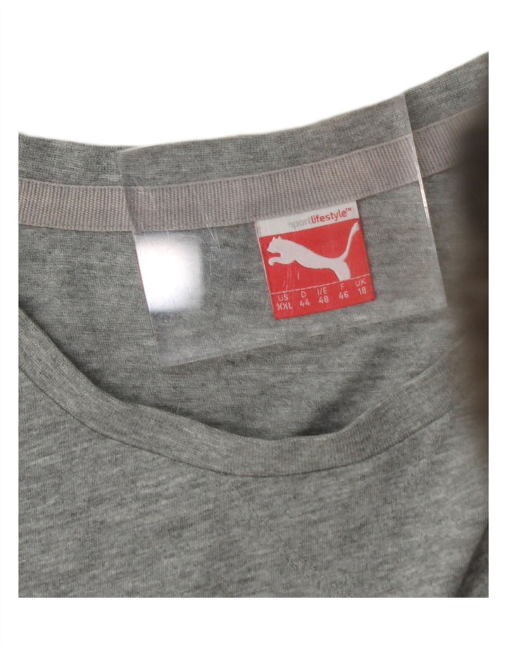 PUMA Womens Graphic T-Shirt Top UK 18 XL Grey Vintage Puma and Second-Hand Puma from Messina Hembry 