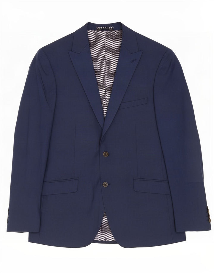 Marks & Spencer Herre skræddersyet 2-knaps blazerjakke UK 42 Large Navy Blue