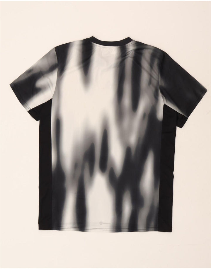 Adidas Aeroready T-Shirt Top Medium Black Tie Dye
