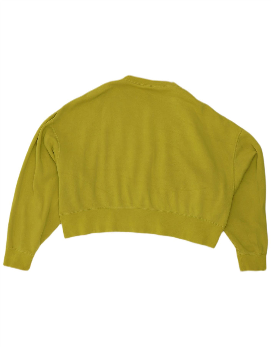 Nike Womens Crop Oversized Sweatshirt Jumper UK 10 Lille grøn bomuld