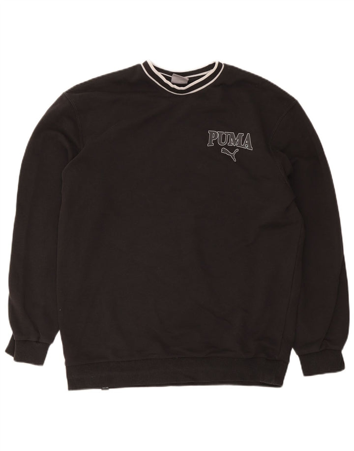 Puma Herre Grafisk Sweatshirt Jumper Medium Sort Sports