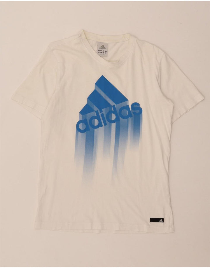 Adidas Grafisk T-shirt top til mænd, lille hvid