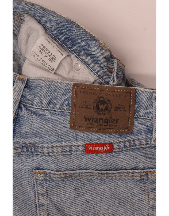 Wrangler lige jeans til kvinder W30 L32 blå bomuld