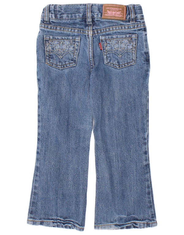 Levi's Girls Bootcut Jeans 3-4 år W20 L15 Blå Bomuld