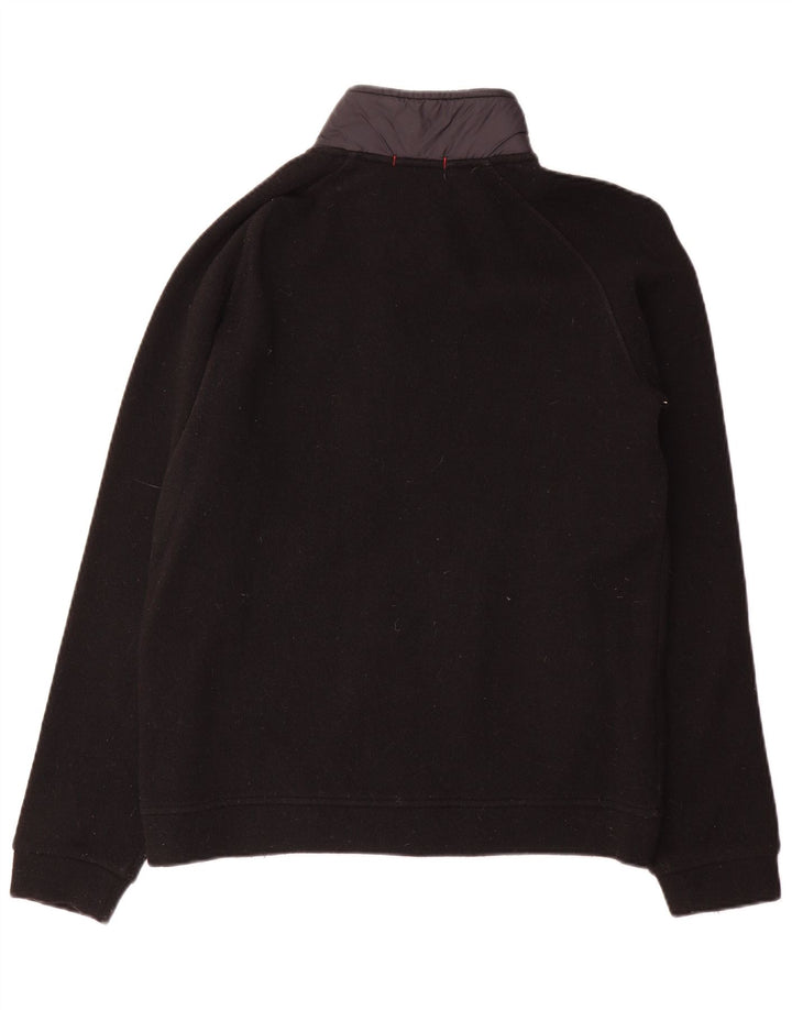 Woolrich Herre Cardigan Sweater Lille Sort Colourblock Uld