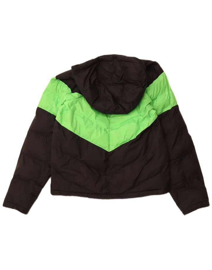 NIKE Polstret hættejakke til drenge 13-14 år XL Sort Colourblock Polyester