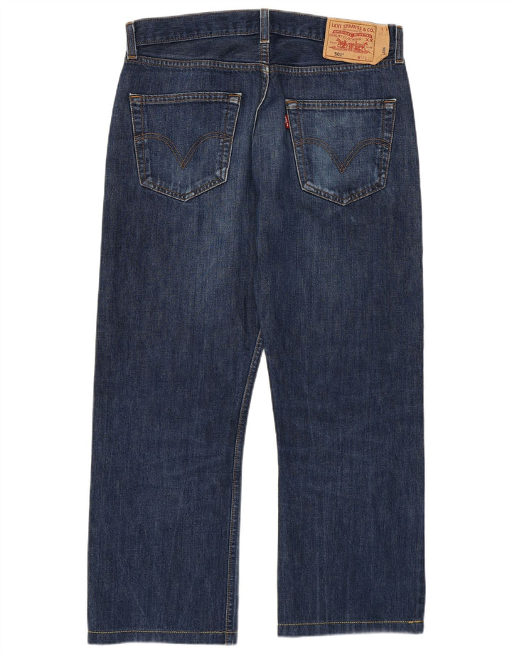Levi's Herre 501 Straight Jeans W33 L26 Marineblå