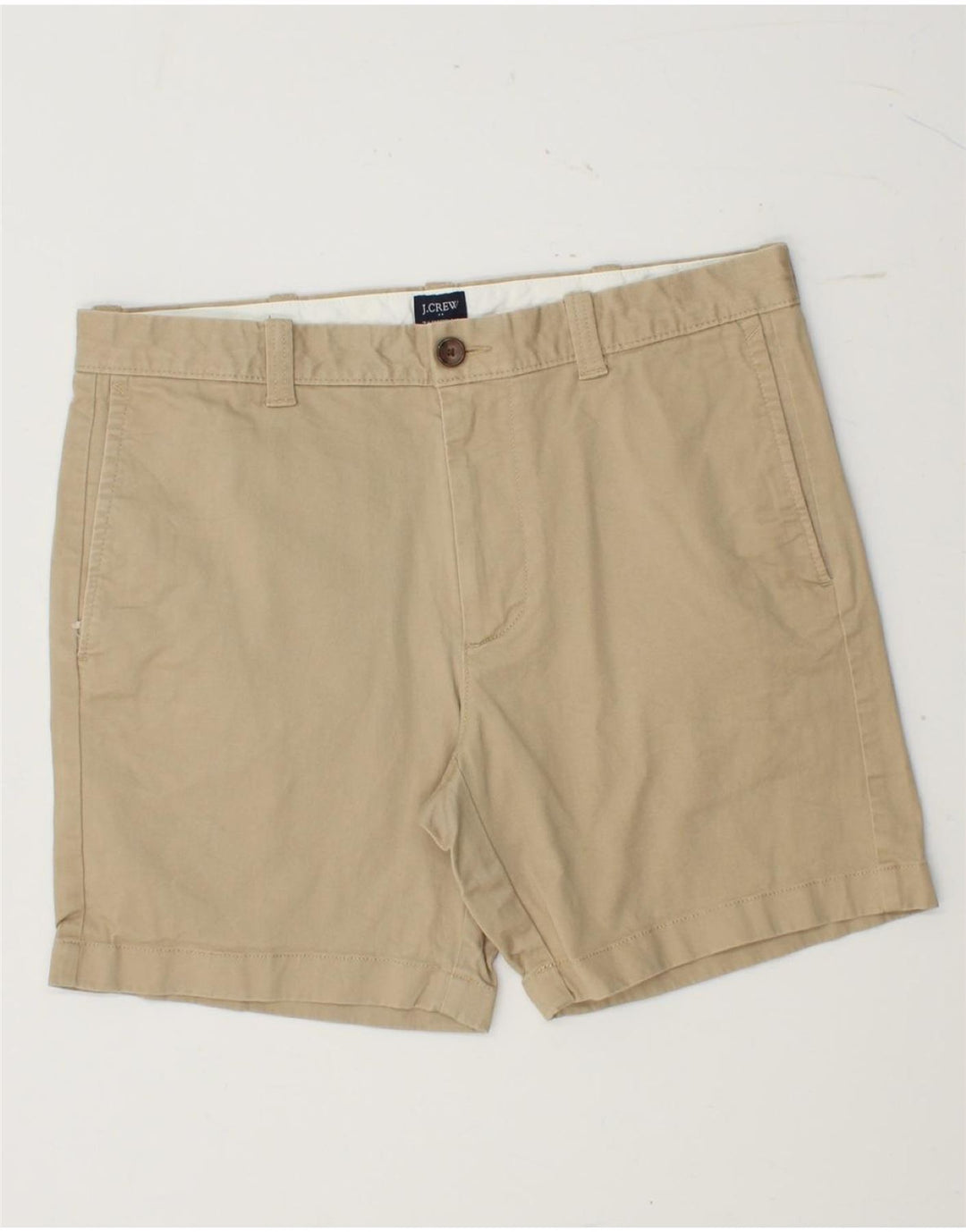 J. CREW Chino Shorts til mænd W32 Medium Beige Bomuld