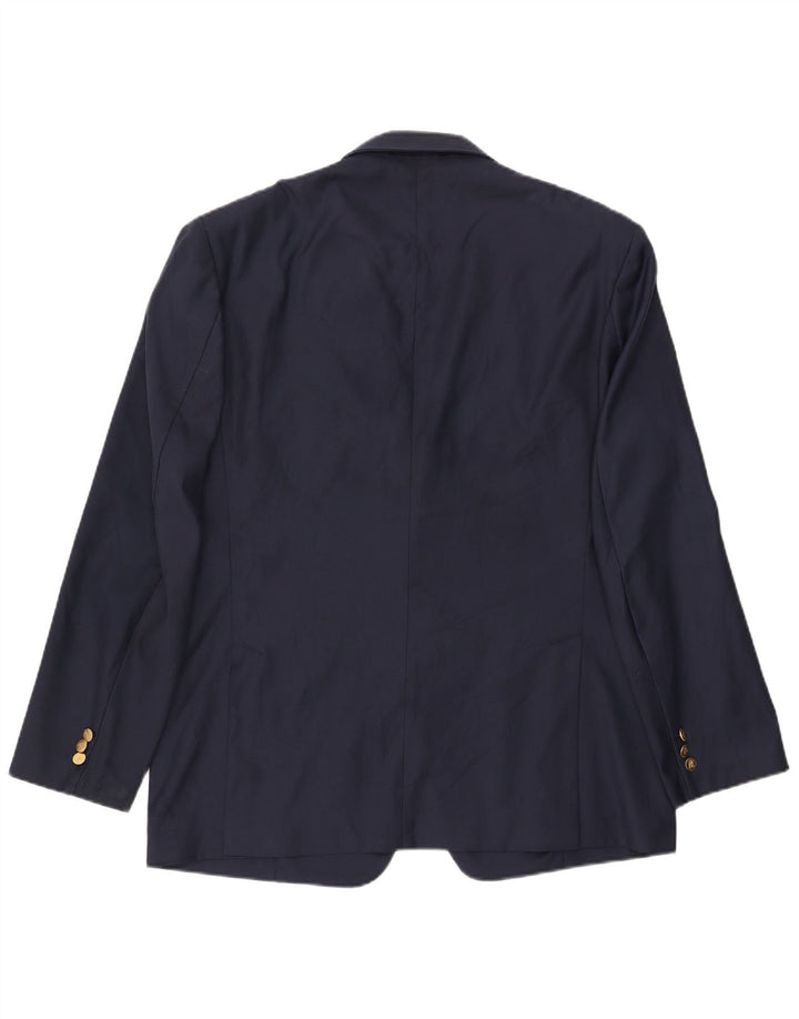 BURBERRYS Blazerjakke til mænd med 2 knapper UK 56 XL Marineblå polyester