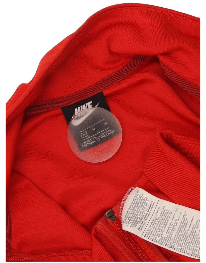 Nike Grafisk træningsdragt topjakke til mænd Medium Rød Colourblock Polyester