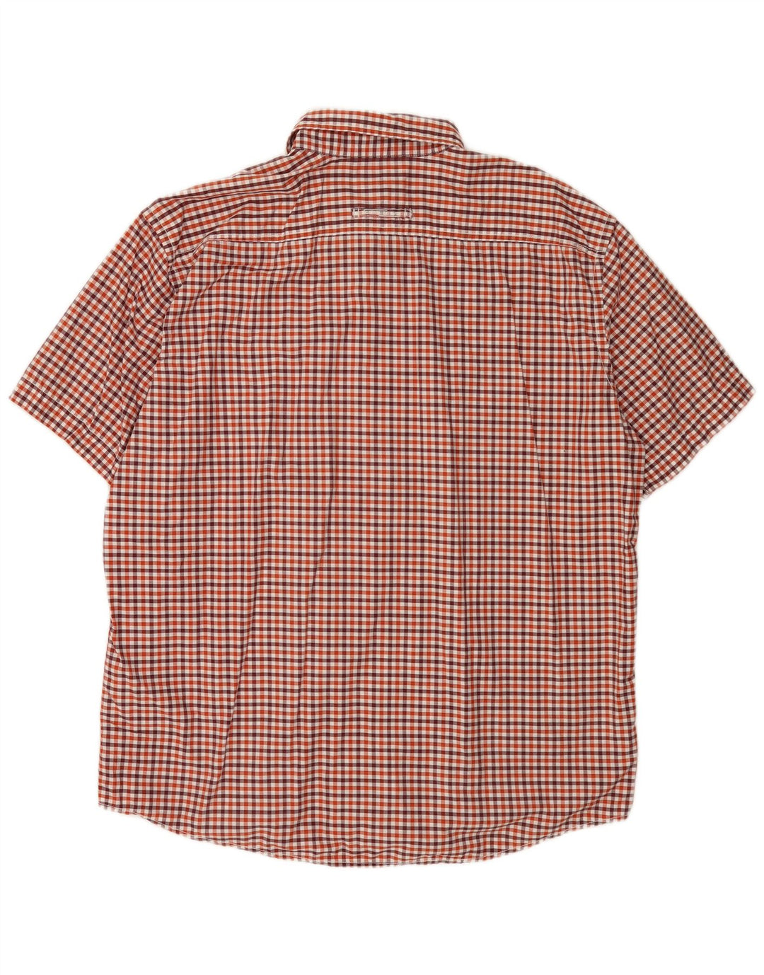 Camel Active Kortærmet Kortærmet Skjorte med normal pasform 2XL Rød Gingham Bomuld