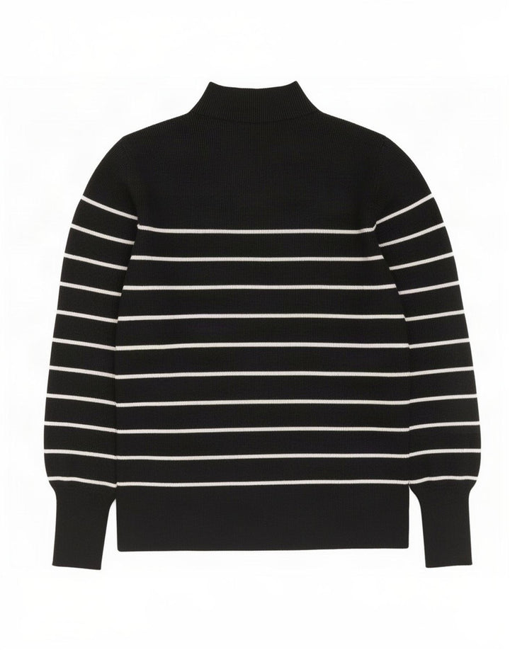 Marks & Spencer Dame Turtle Neck Jumper Sweater UK 12 Medium Black