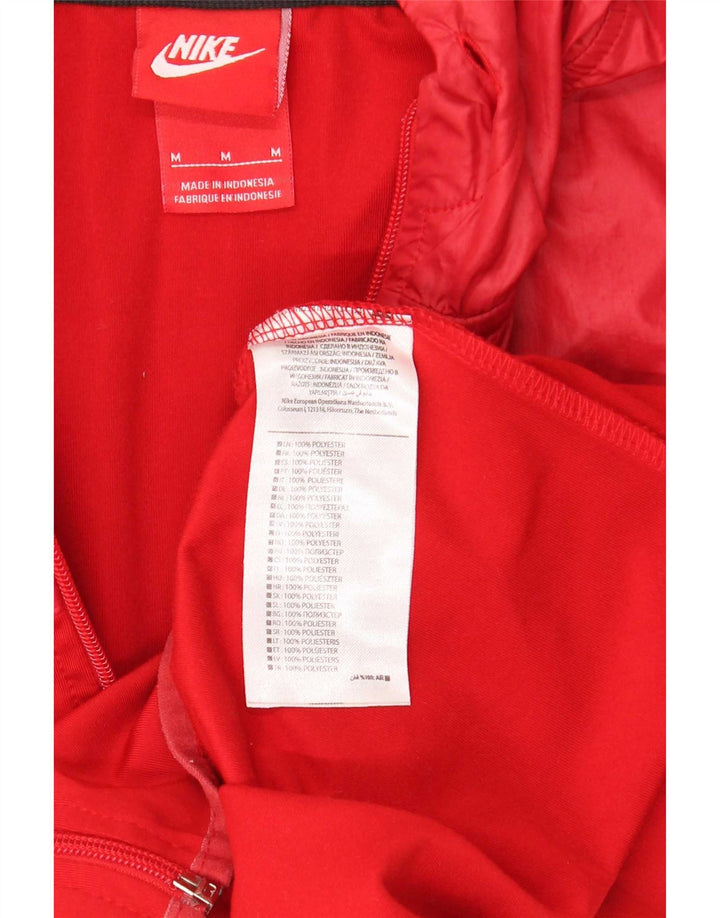 Nike Herre Dri Fit Træningsdragt med hætte Topjakke Medium Rød Polyester