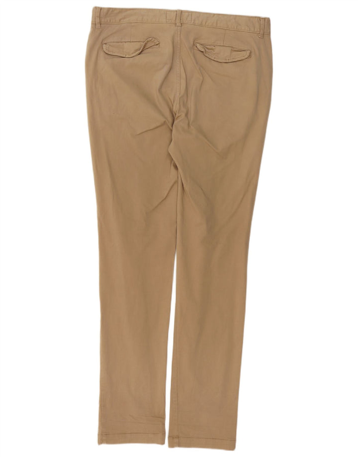 JACK WILLS Herre Slim Chino Bukser W34 L34 Beige Bomuld