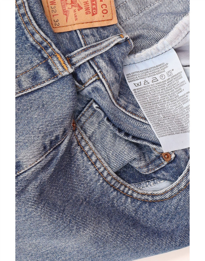 Levi's Herre 582 Straight Jeans W32 L28 Blå Bomuld