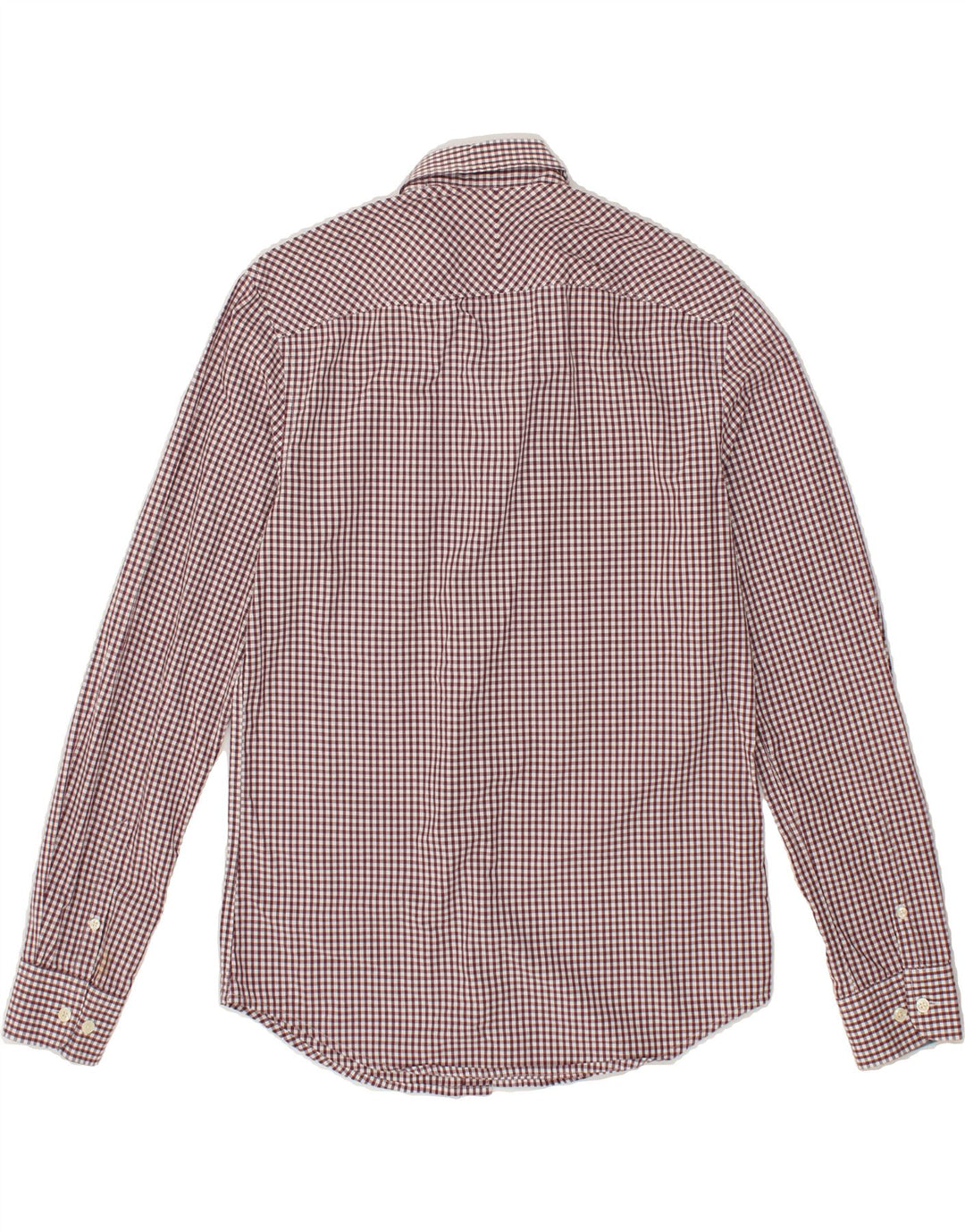 PENGUIN Mens Heritage Slim Fit Shirt Small Purple Check Cotton Vintage Penguin and Second-Hand Penguin from Messina Hembry 