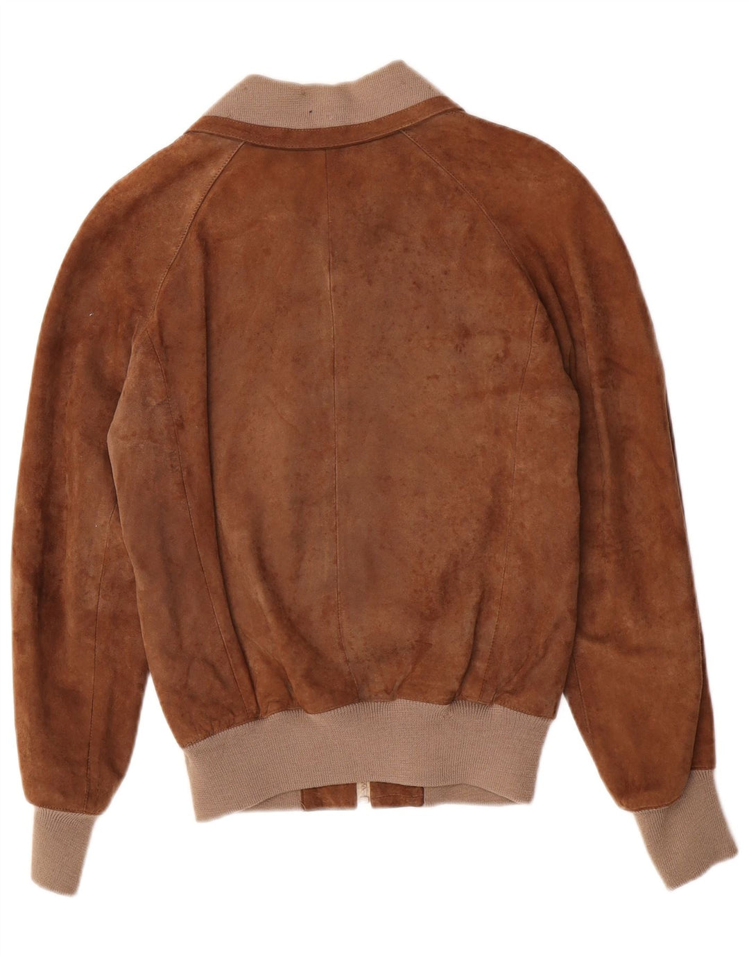 Vintage herre ruskind bomberjakke IT 48 medium brunt læder