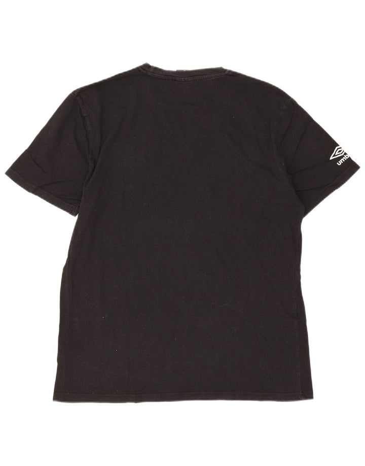 Umbro Herre Grafisk T-Shirt Top Medium Sort Bomuld