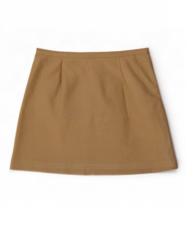 P.S. Firma Dame Mini-nederdel UK 16 Large W30 Khaki Polyester