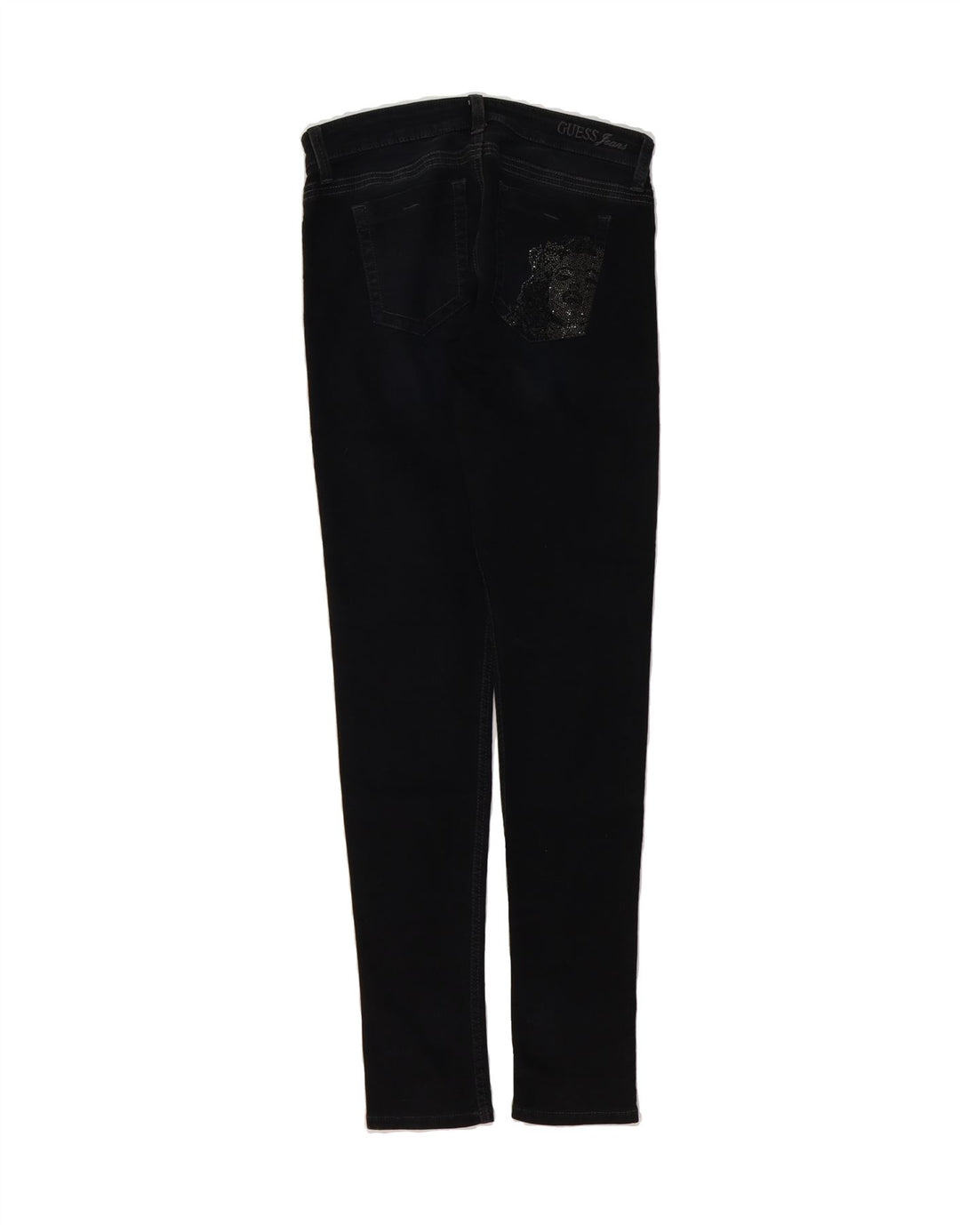GUESS Womens Skinny Jeans W30 L32 Black Cotton Vintage Guess and Second-Hand Guess from Messina Hembry 