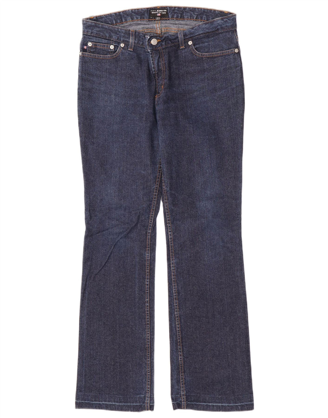 Ralph Lauren Dame Bootcut Jeans US 12 Large W32 L30 Marineblå Bomuld