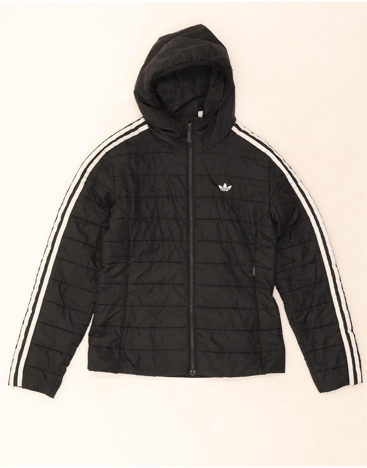 Adidas hættejakke til kvinder UK 8 Lille sort polyester