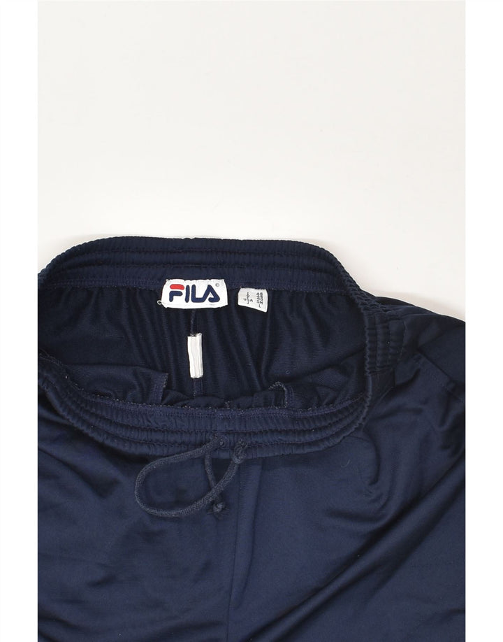 FILA Mens Tracksuit Trousers IT 48 Medium Navy Blue | Vintage Fila | Thrift | Second-Hand Fila | Used Clothing | Messina Hembry 