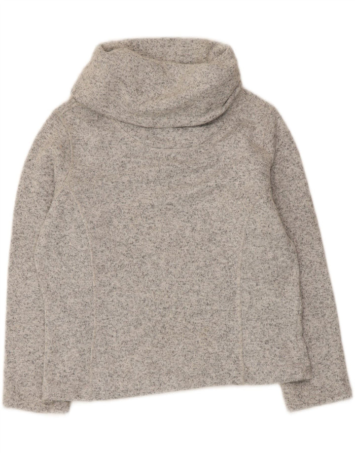 Mountain Warehouse Womens Crop Bluse Top UK 12 Medium Grey Flecked