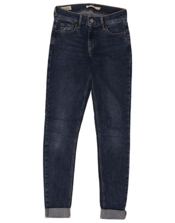 Levi's Dame 710 Super Skinny Jeans W26 L32 Marineblå Bomuld