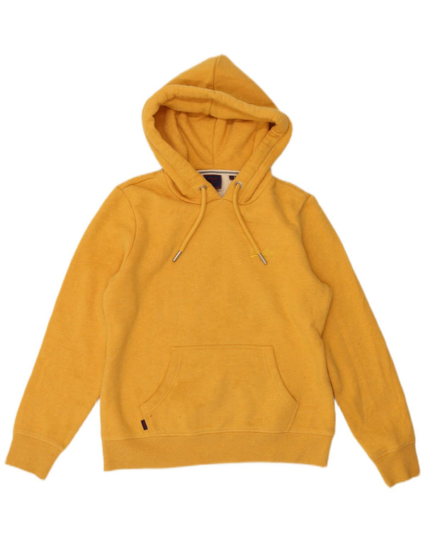Superdry Dame Hættetrøje UK 12 Medium Gul Bomuld