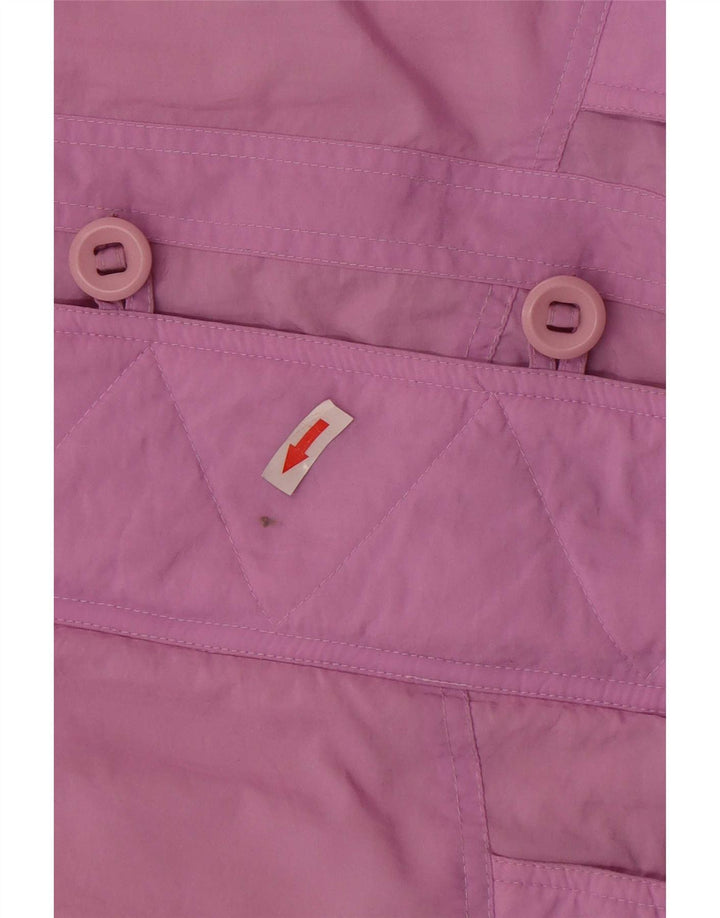 Vintage oversize polstret frakke til kvinder EU 38 medium lilla polyamid