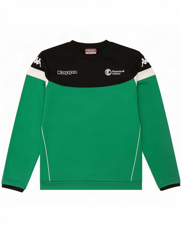 Kappa Herre Basketball Ireland Sweatshirt Jumper Medium Grøn Colourblock