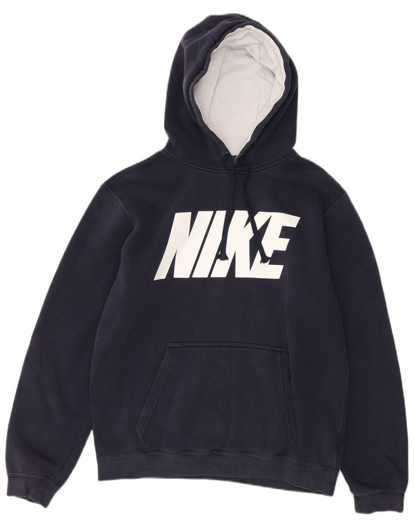 Nike grafisk hættetrøje til mænd Medium marineblå bomuld