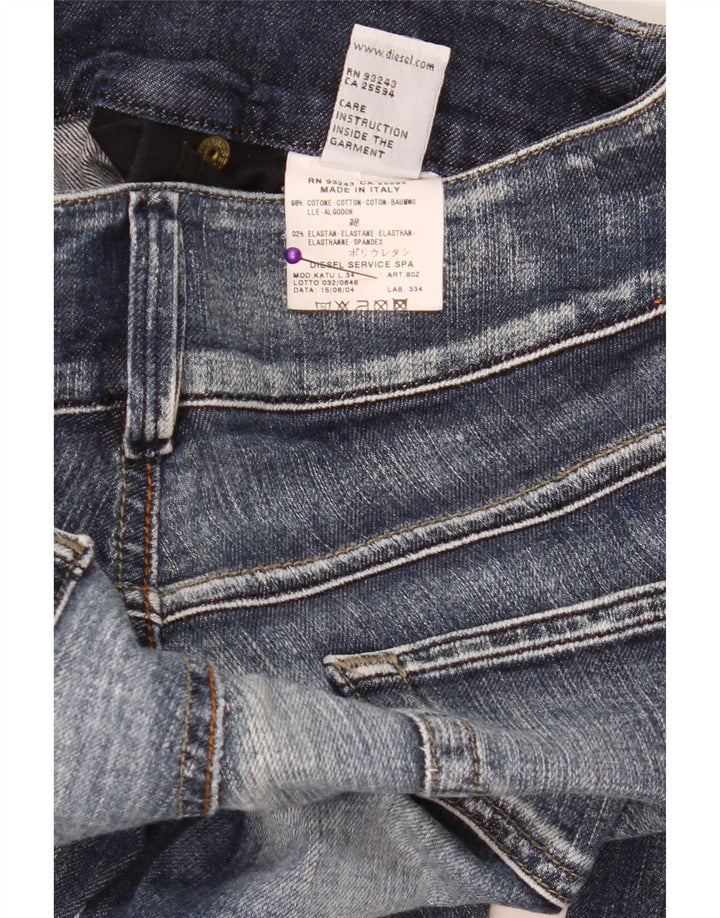 Diesel Dame Bootcut Jeans W27 L29 Blå Bomuld