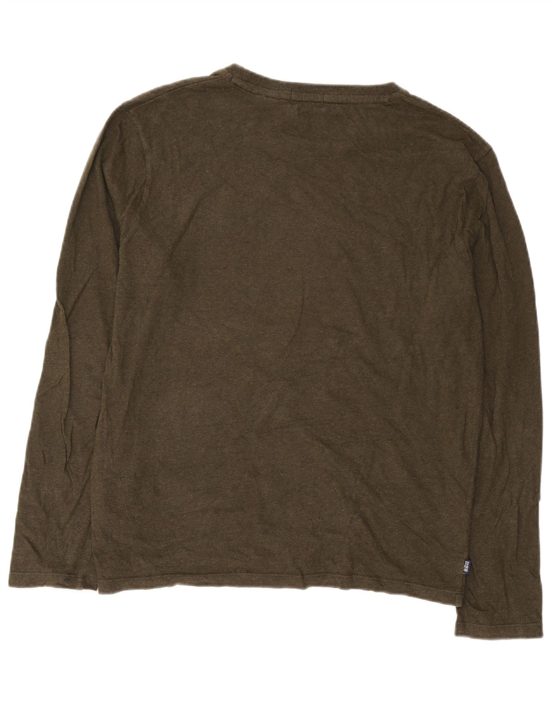 Superdry Herre Top Langærmet XL Khaki Bomuld