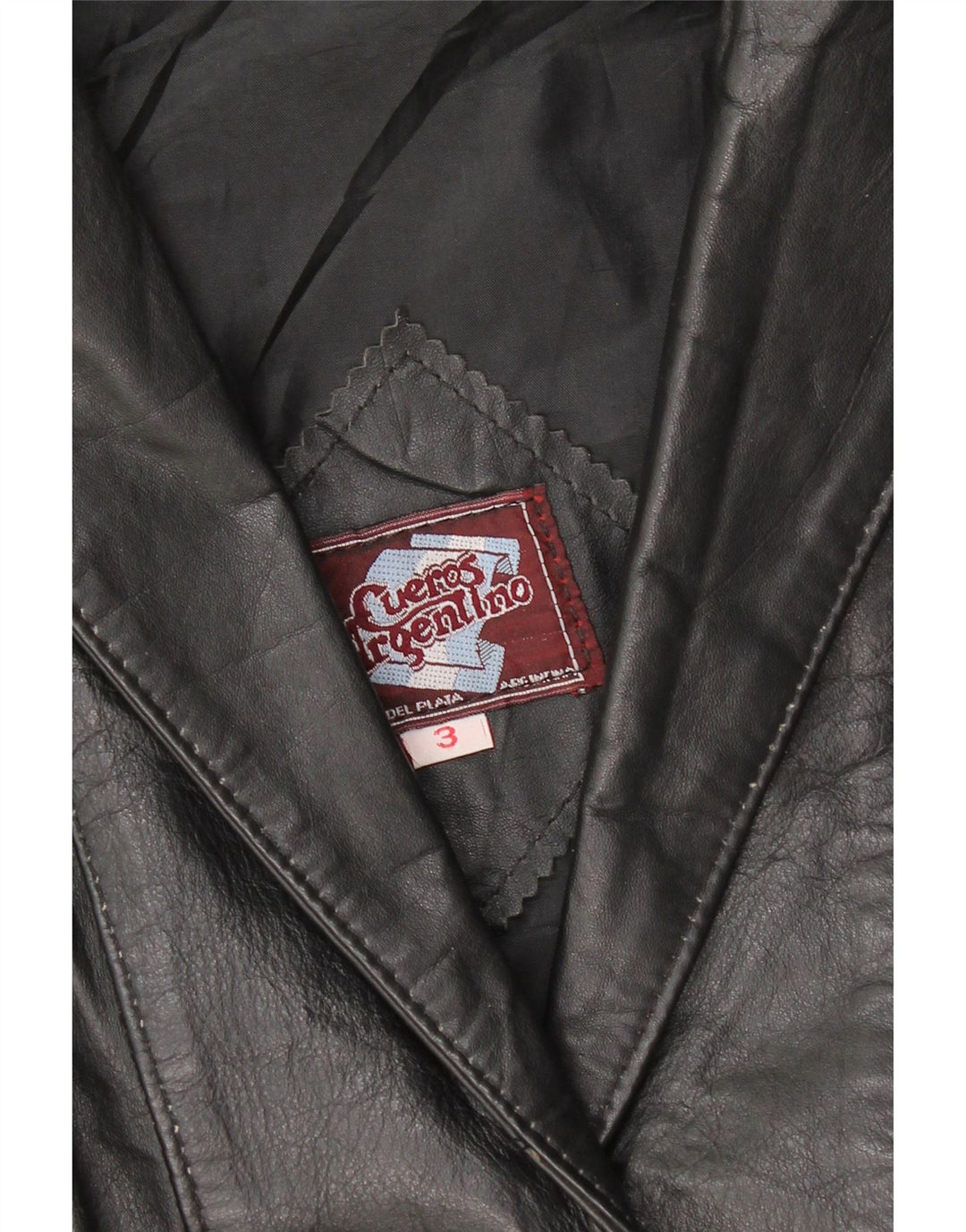 VINTAGE Womens Leather Jacket UK 20 2XL Black Leather Vintage Vintage and Second-Hand Vintage from Messina Hembry 