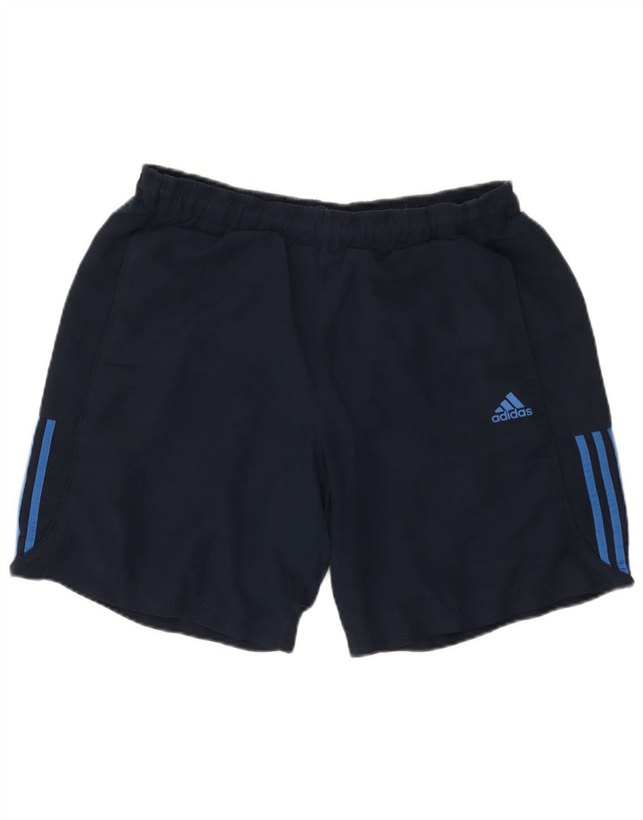 Adidas Herre Climalite Sportsshorts Large Navy Blå Polyester